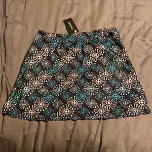 Black swim skirt with built in shorts